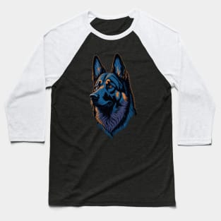 Retro German Shepherd Baseball T-Shirt